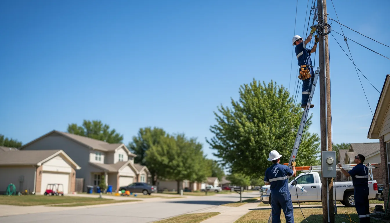 Residential electrician providing installation services in Yale, SD